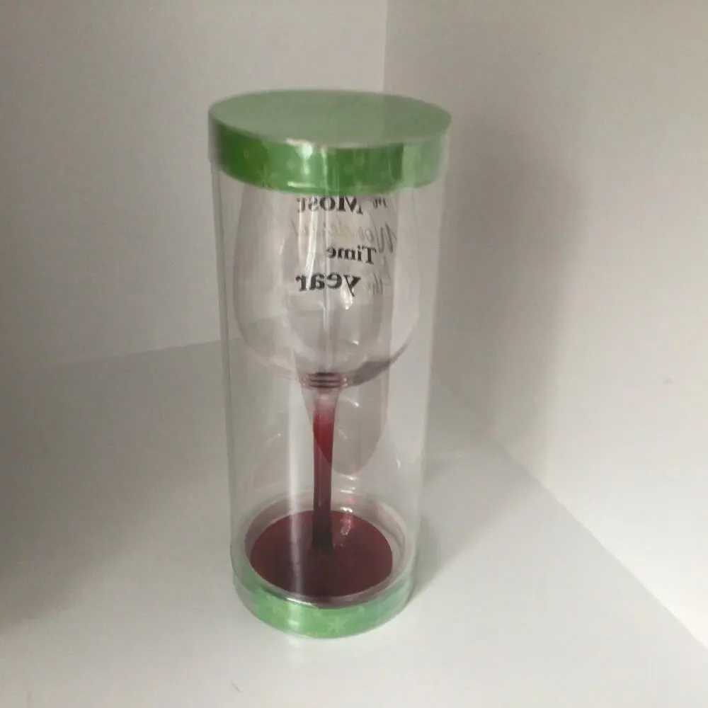 Christmas Glass  Wine Goblet 